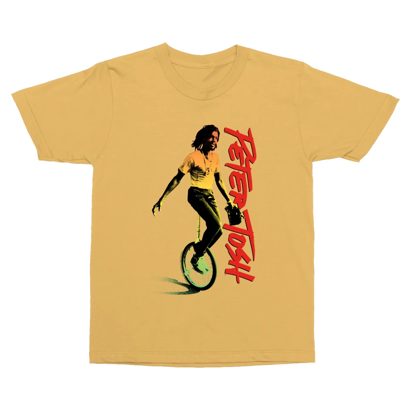 Peter Tosh T-Shirt | Colorful Ombre Unicycle Image Peter Tosh Vintage Shirt