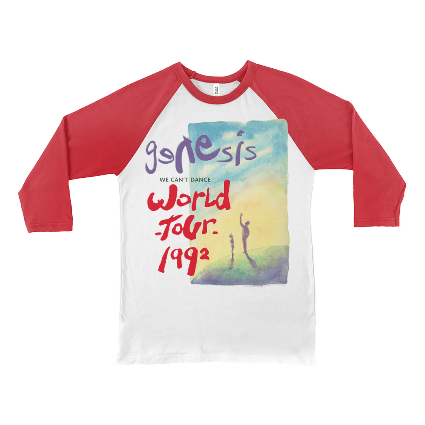Genesis 3/4 Sleeve Baseball Tee | We Can't Dance Album World Tour 1992 Genesis Shirt