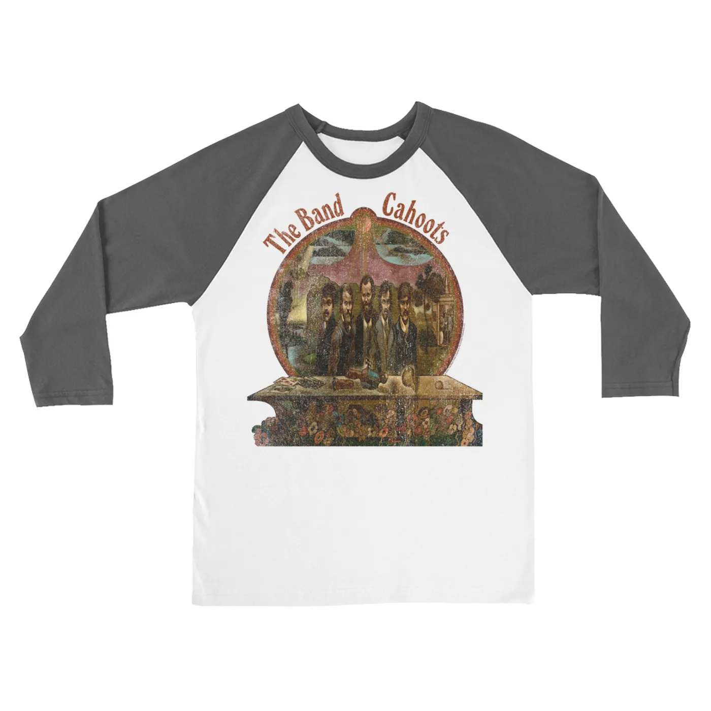 The Band 3/4 Sleeve Baseball Tee | Cahoots Album Design The Band Shirt