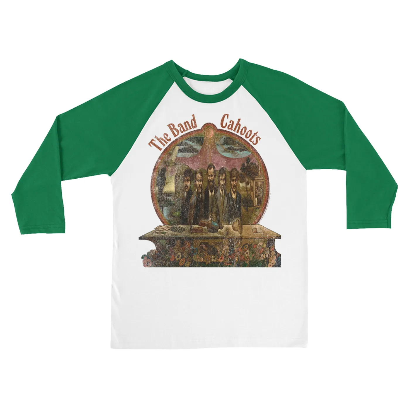 The Band 3/4 Sleeve Baseball Tee | Cahoots Album Design The Band Shirt