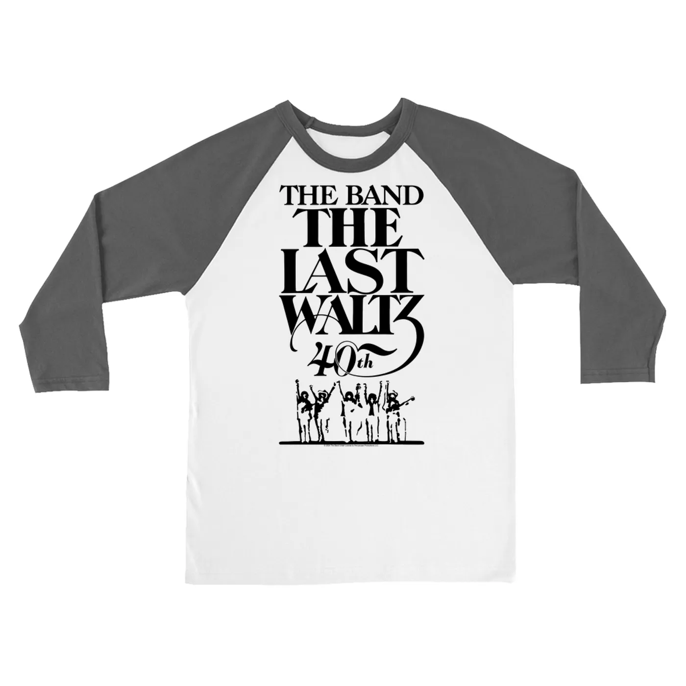The Band 3/4 Sleeve Baseball Tee | The Last Waltz Concert Logo 40th Anniversary The Band Shirt