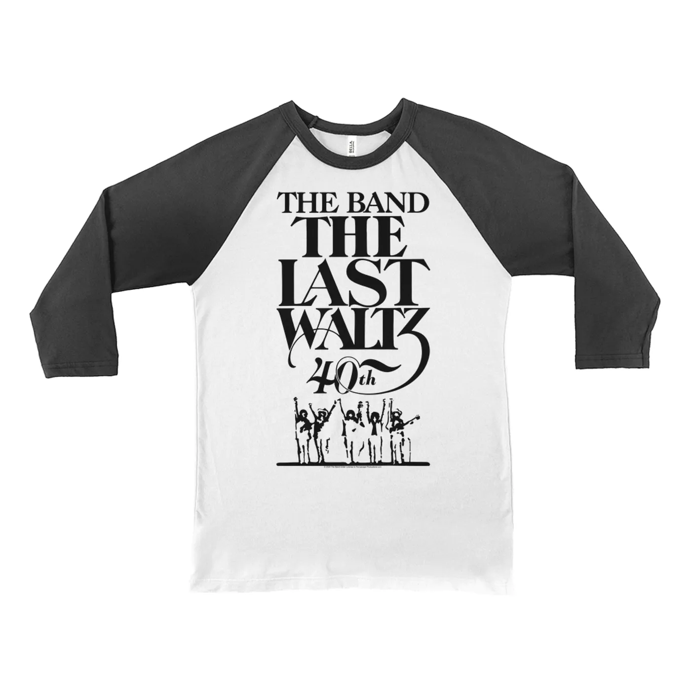 The Band 3/4 Sleeve Baseball Tee | The Last Waltz Concert Logo 40th Anniversary The Band Shirt