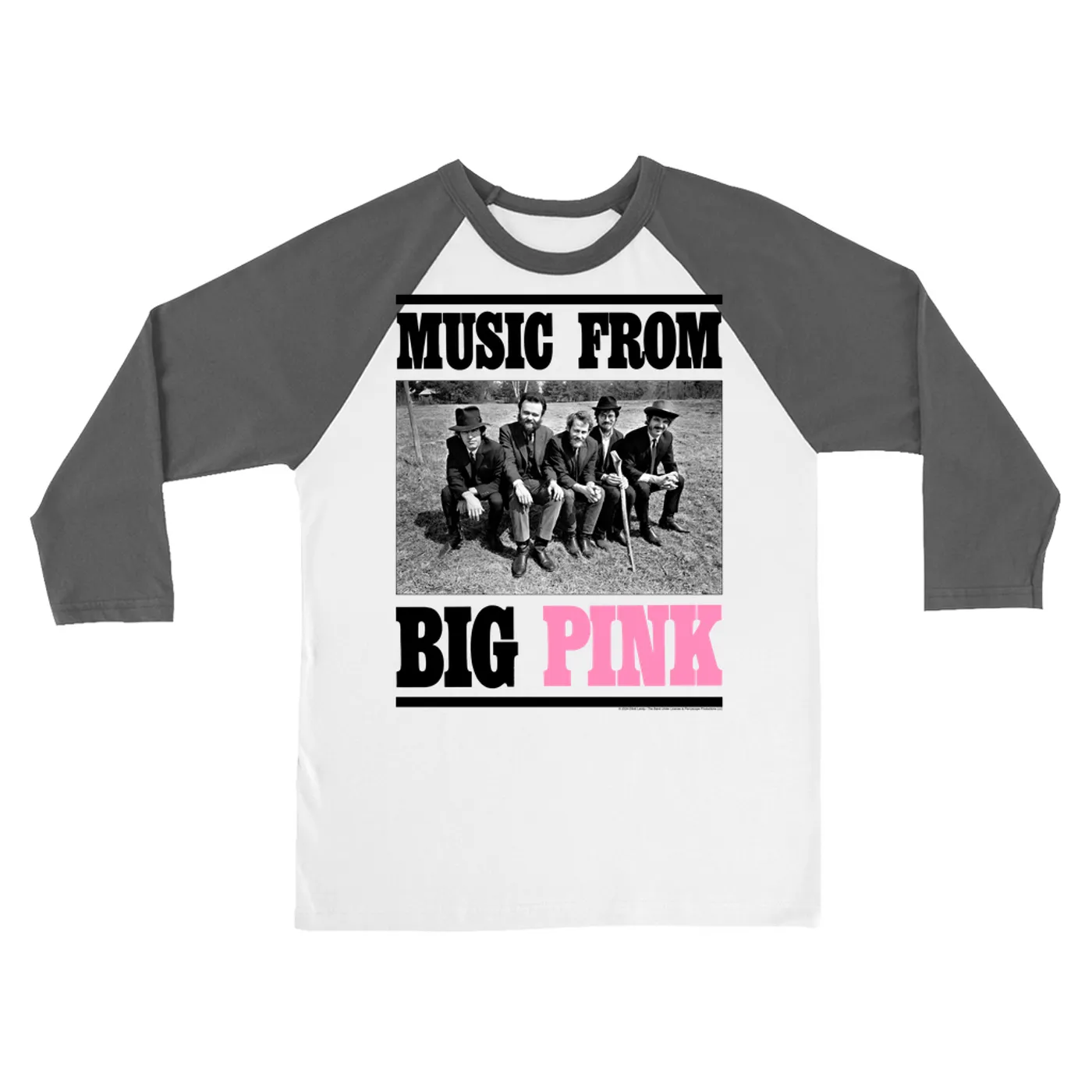 The Band 3/4 Sleeve Baseball Tee | Music From Big Pink The Band Shirt
