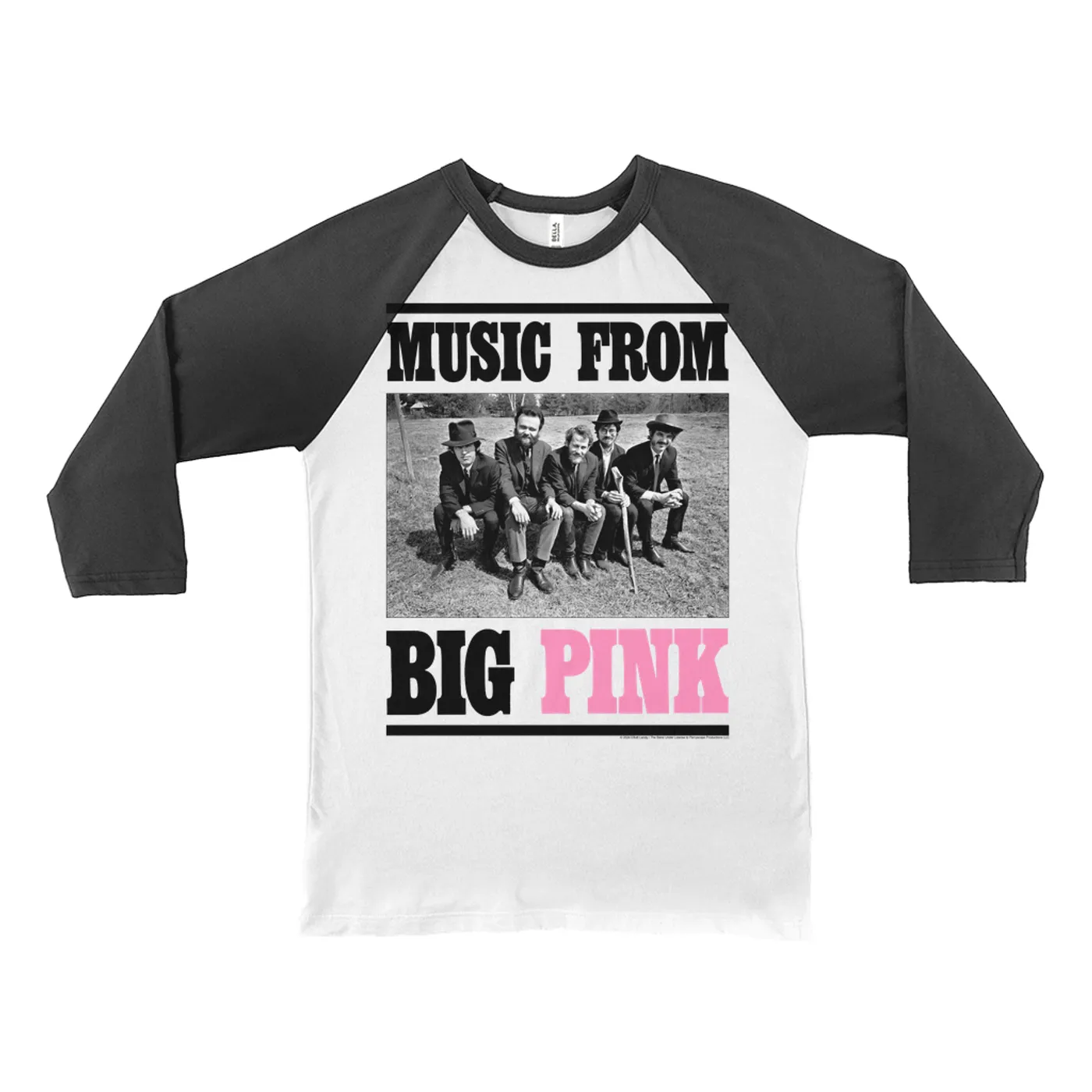 The Band 3/4 Sleeve Baseball Tee | Music From Big Pink The Band Shirt
