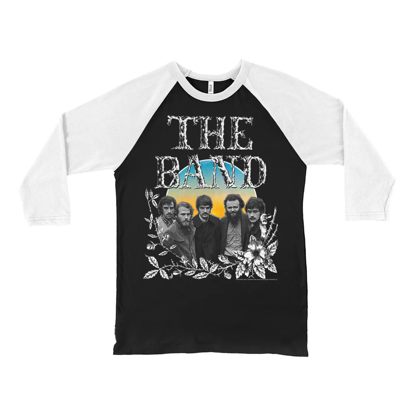 The Band 3/4 Sleeve Baseball Tee | Islands Album Inspired Buske Leaves Design The Band Shirt