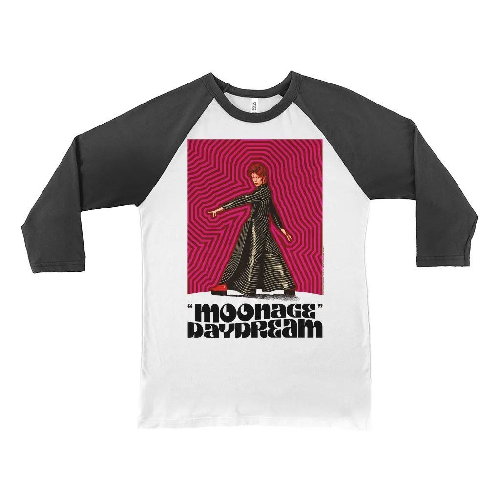 3/4 Sleeve Baseball Tee | Moonage Daydream Artwork Design Shirt