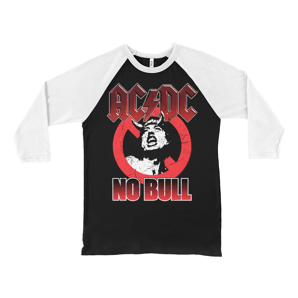 3/4 Sleeve Baseball Tee | No Bull Allowed Distressed Shirt