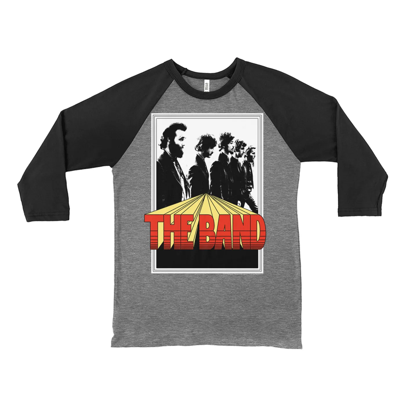 The Band 3/4 Sleeve Baseball Tee | Pop Up Zoom Logo Design The Band Shirt