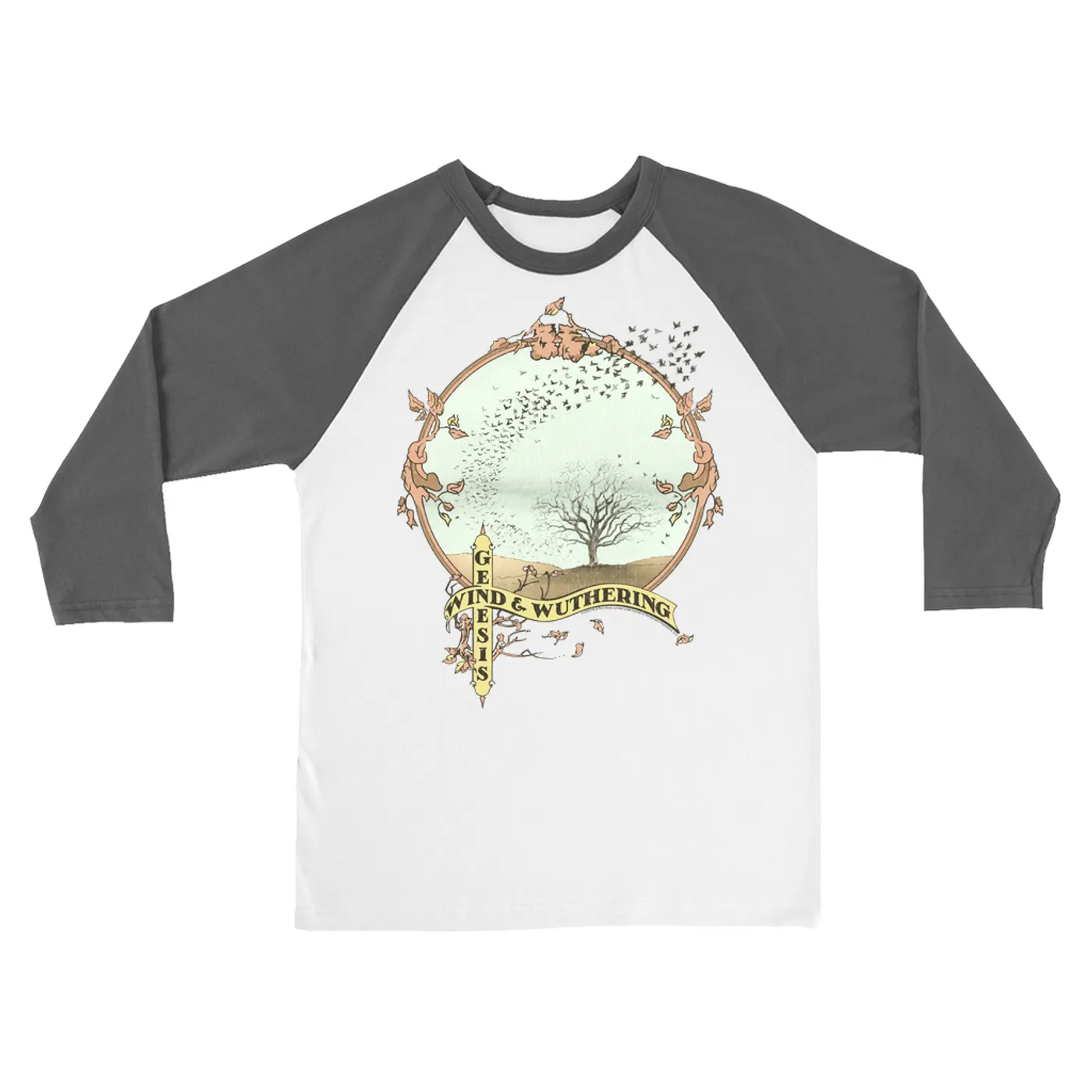 Genesis 3/4 Sleeve Baseball Tee | Wind & Wuthering Retro Design Genesis Shirt