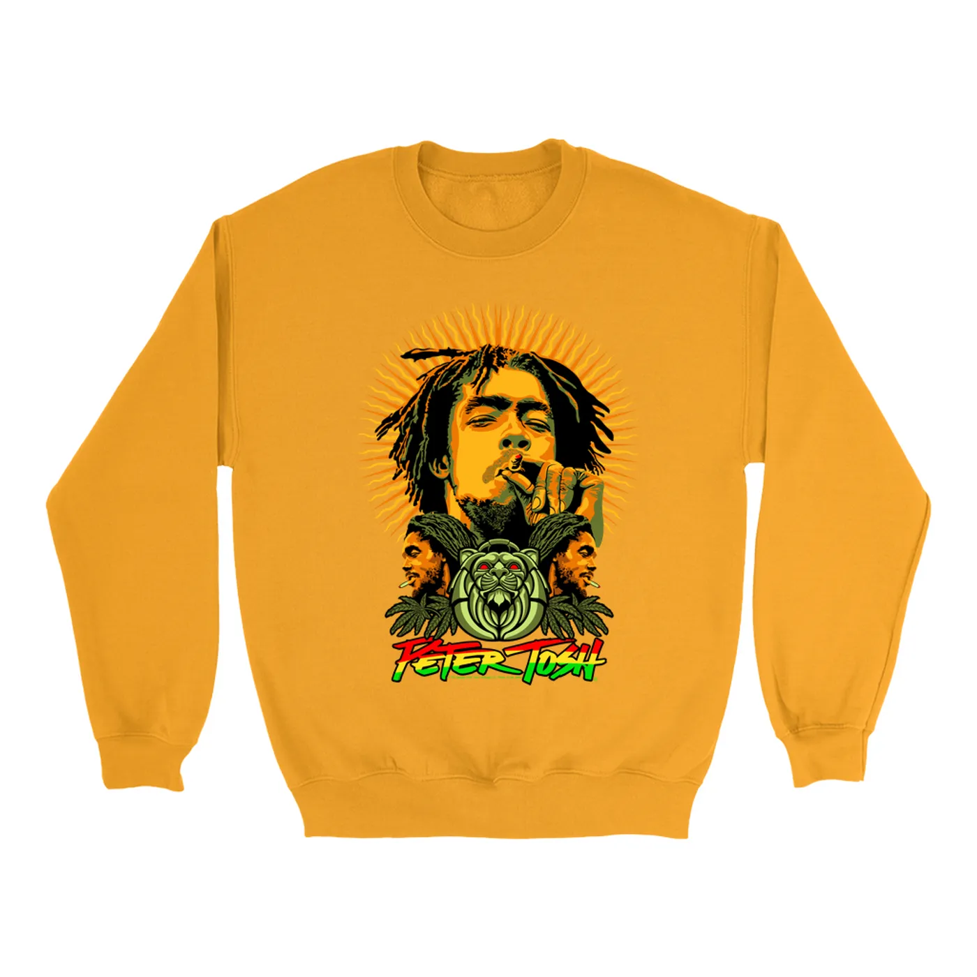 Peter Tosh Sweatshirt | Rasta Sun Design Peter Tosh Sweatshirt