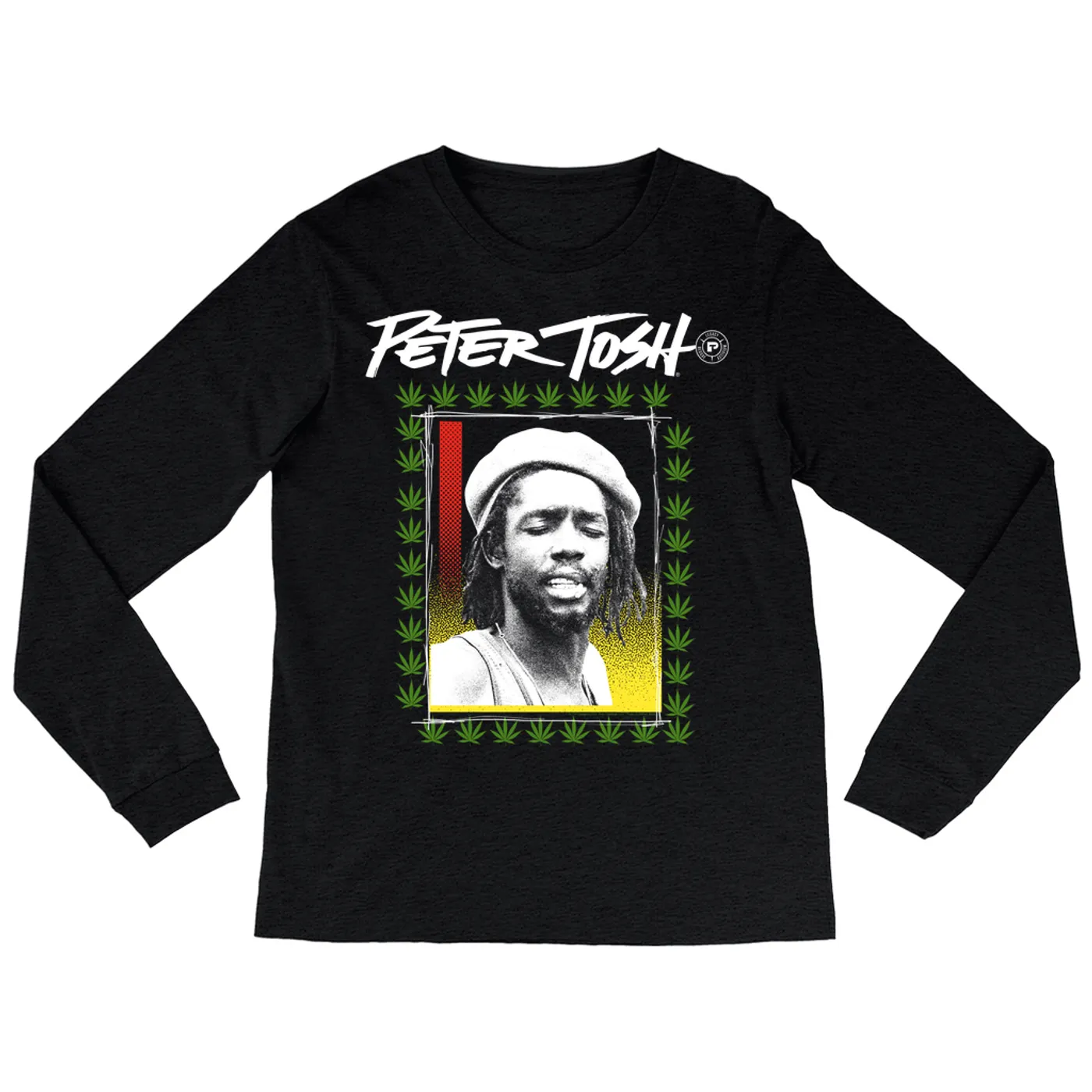 Peter Tosh Long Sleeve Shirt | Contemporary Pot Border Design Peter Tosh Shirt