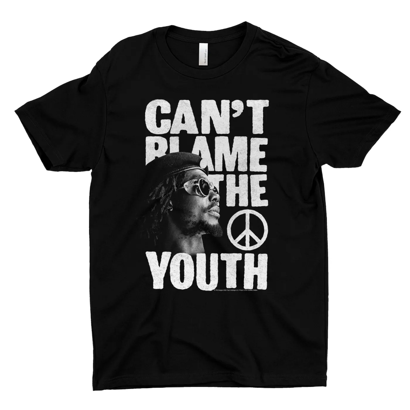 Peter Tosh T-Shirt | Can't Blame The Youth Distressed Peter Tosh Dark Shirt