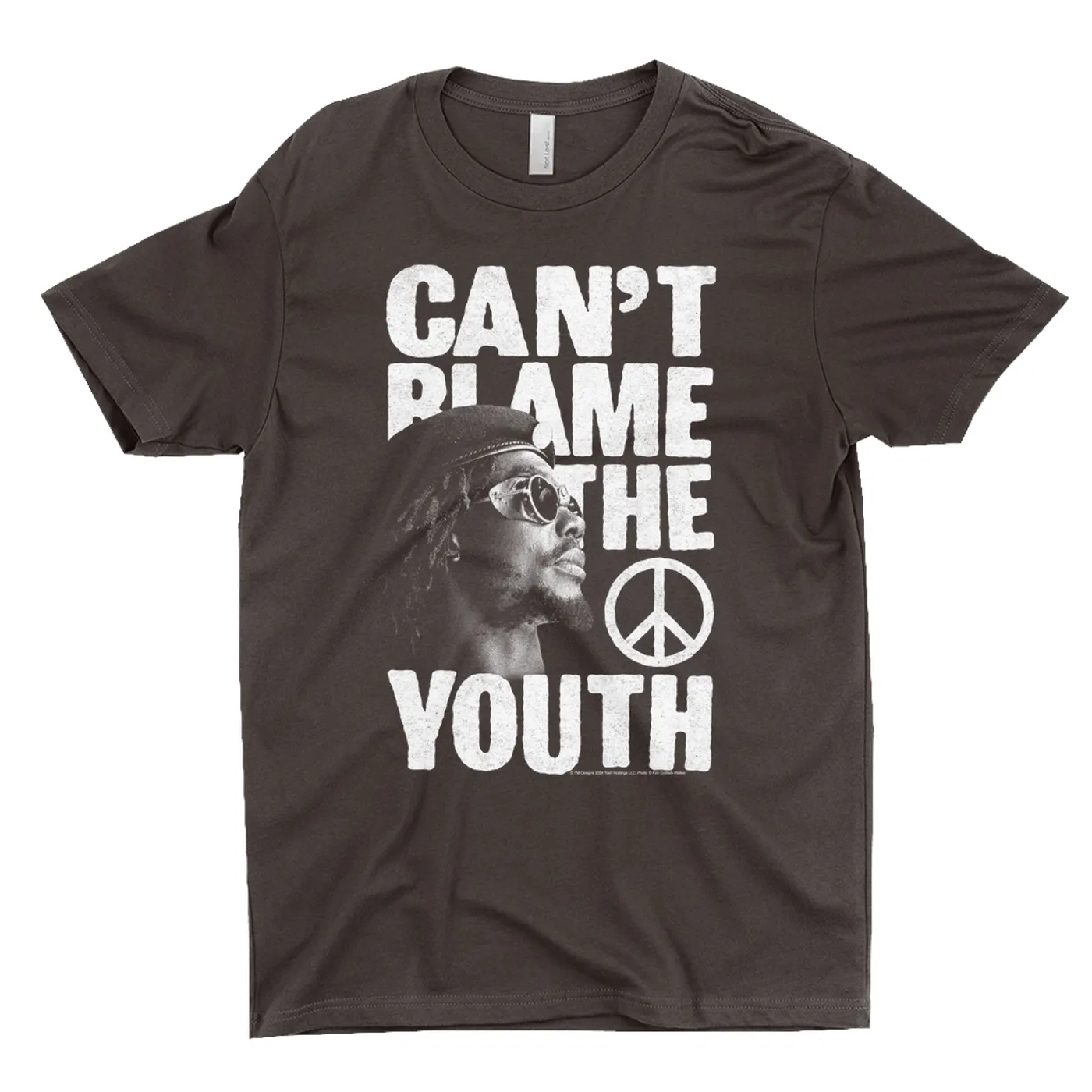 Peter Tosh T-Shirt | Can't Blame The Youth Distressed Peter Tosh Dark Shirt