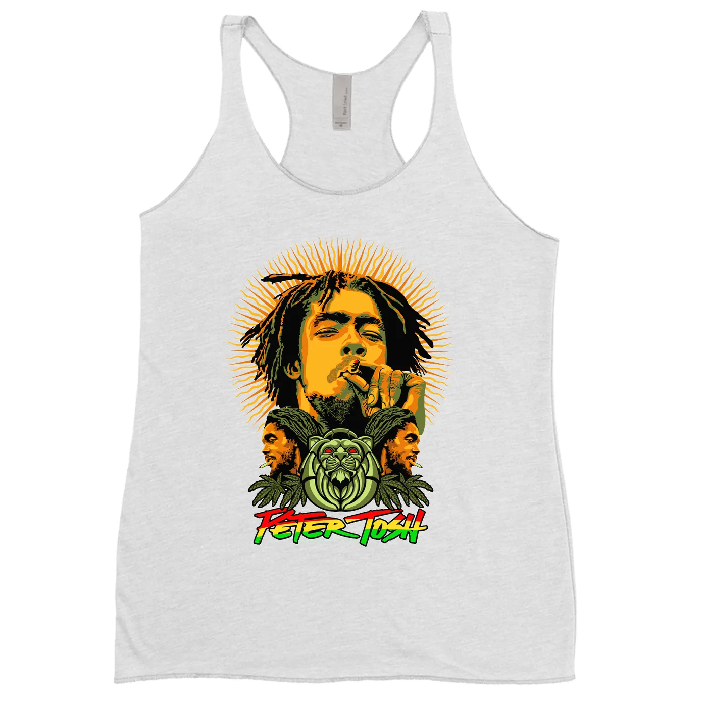 Peter Tosh Ladies' Tank Top | Rasta Sun Design Peter Tosh Shirt