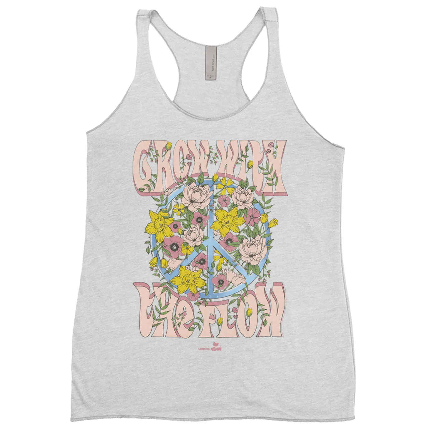 Woodstock Ladies' Tank Top | Grow With The Flow Floral Design Woodstock Shirt