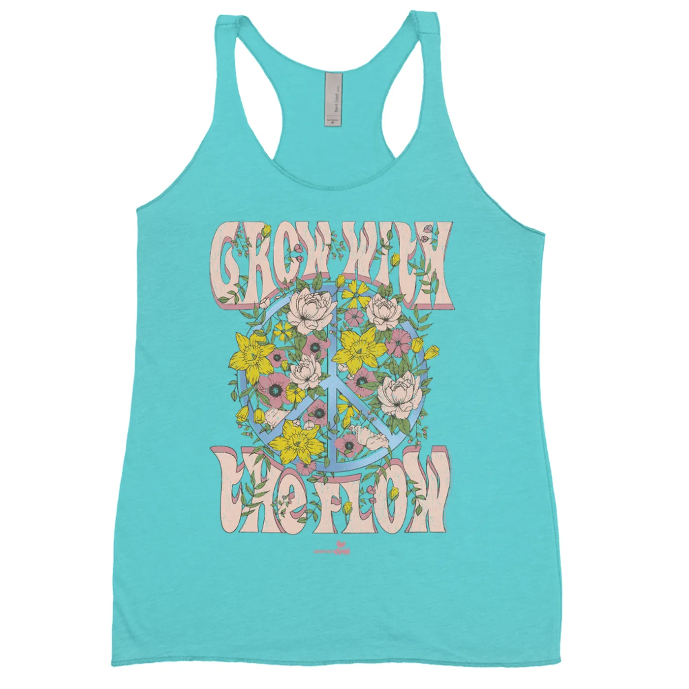 Woodstock Ladies' Tank Top | Grow With The Flow Floral Design Woodstock Shirt
