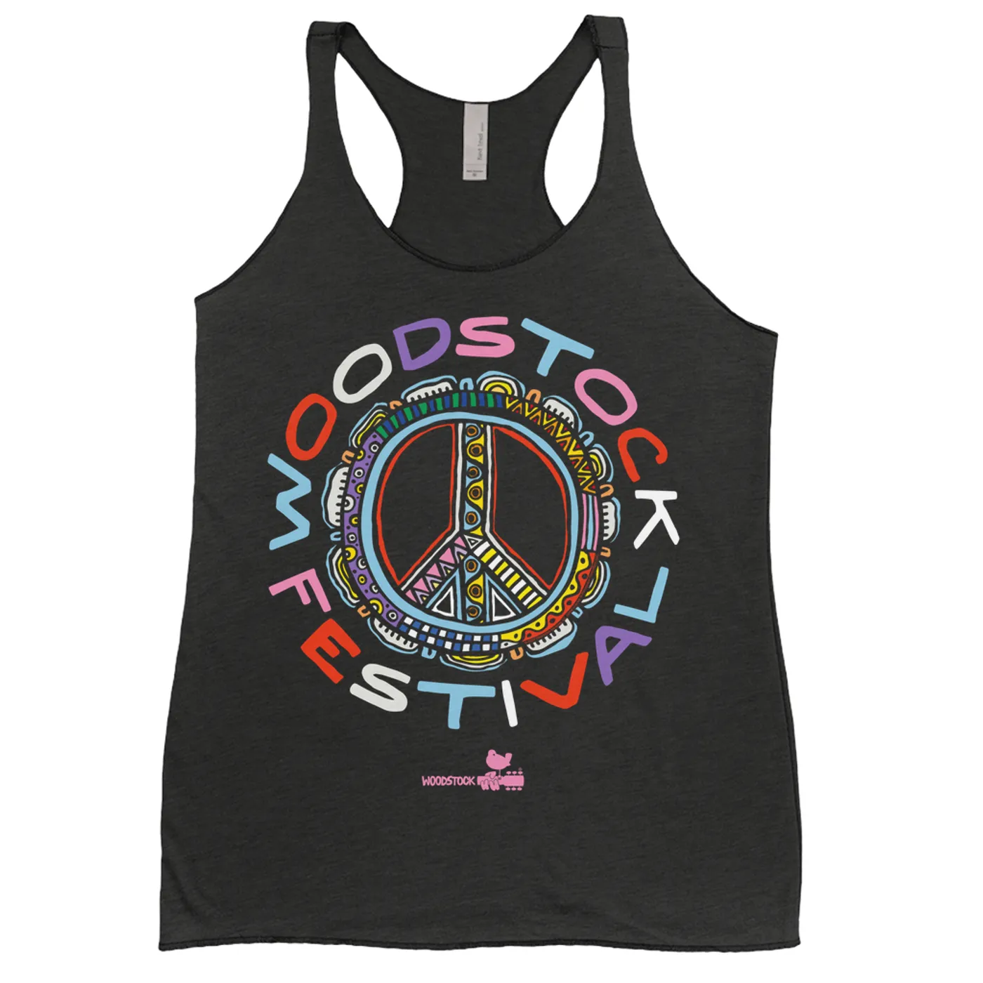 Woodstock Ladies' Tank Top | Festival Colorful Multi-Pattern Image Woodstock Shirt