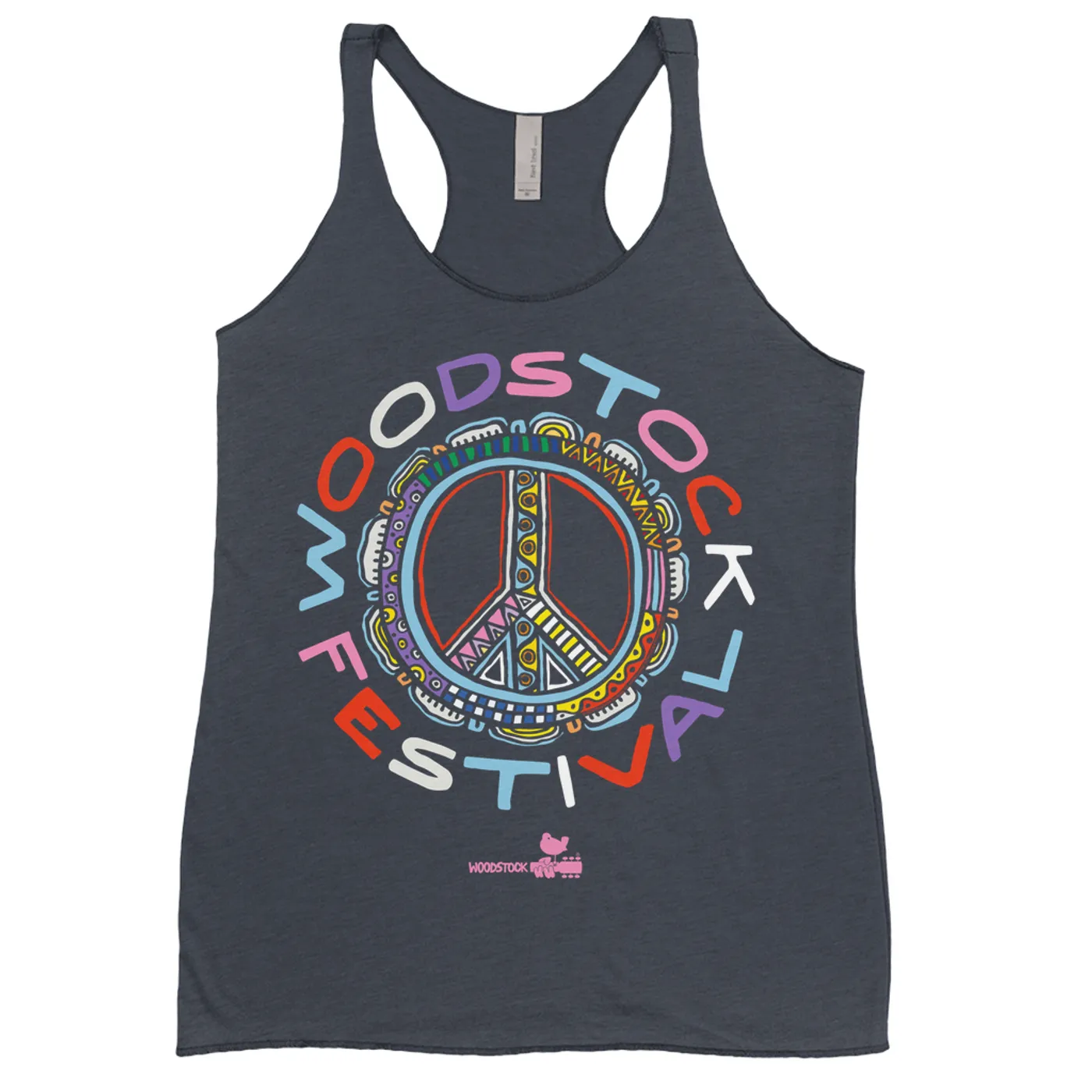 Woodstock Ladies' Tank Top | Festival Colorful Multi-Pattern Image Woodstock Shirt