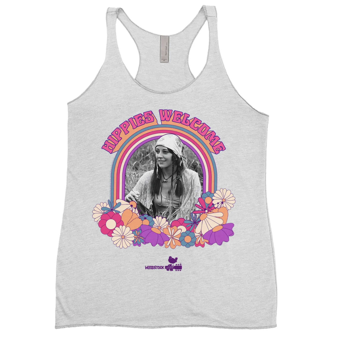 Woodstock Ladies' Tank Top | Hippies Welcome Retro Photo Design Woodstock Shirt