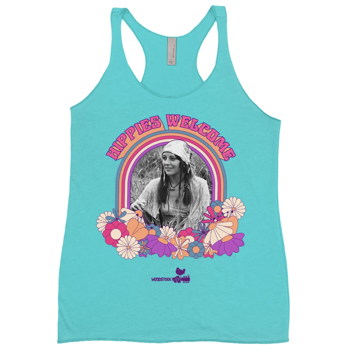 Woodstock Ladies' Tank Top | Hippies Welcome Retro Photo Design Woodstock Shirt