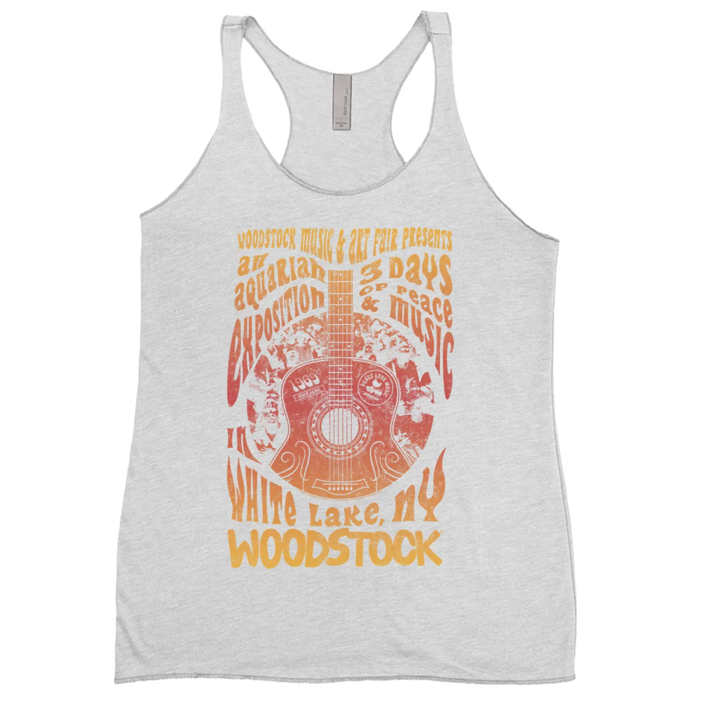 Woodstock Ladies' Tank Top | Music & Art Fair Flyer Image Ombre (Merchbar Exclusive) Woodstock Shirt