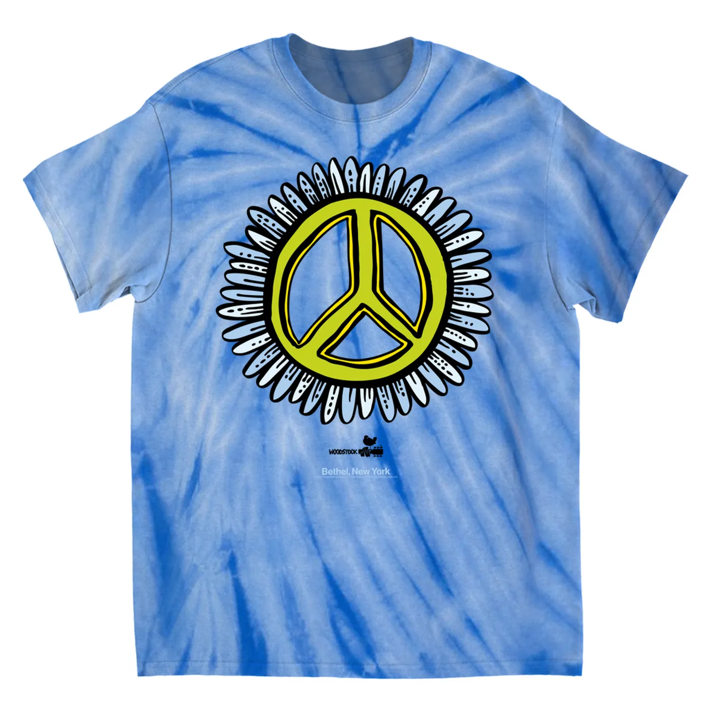 Woodstock T-Shirt | Peace Daisy Design Woodstock Tie Dye Shirt