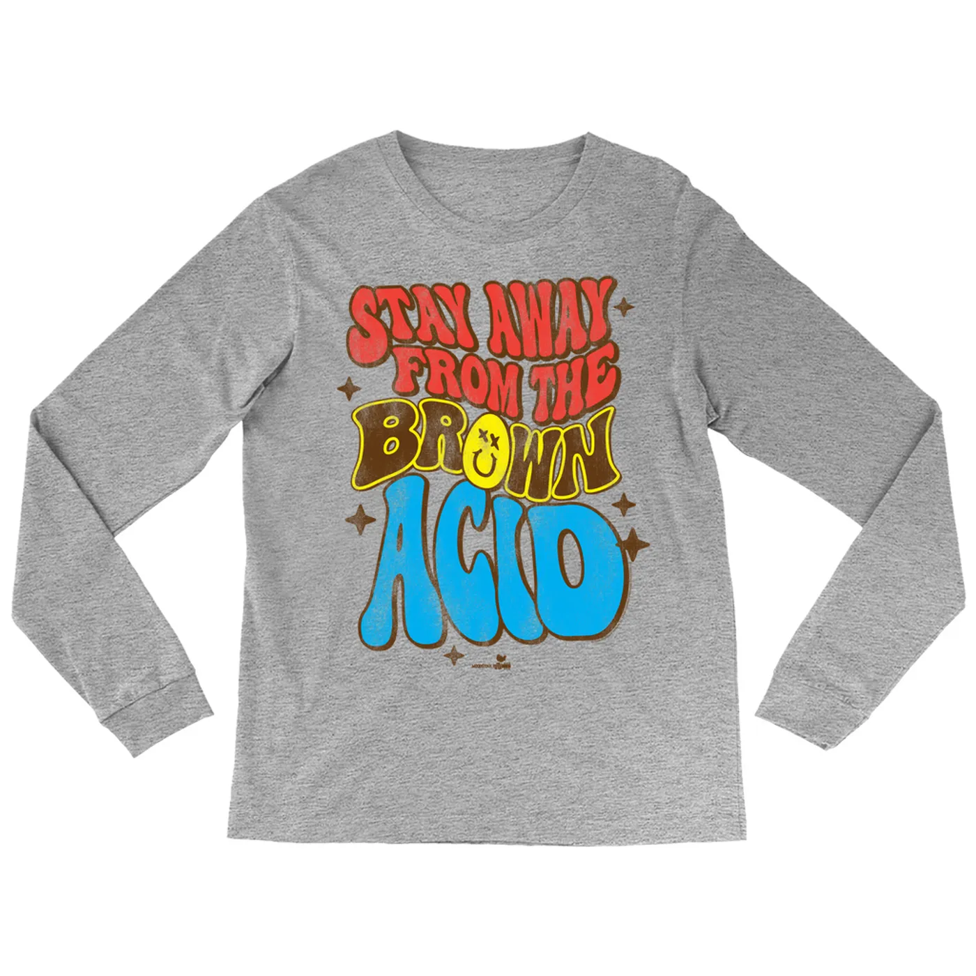 Woodstock Long Sleeve Shirt | Stay Away From The Brown Acid Distressed Woodstock Shirt