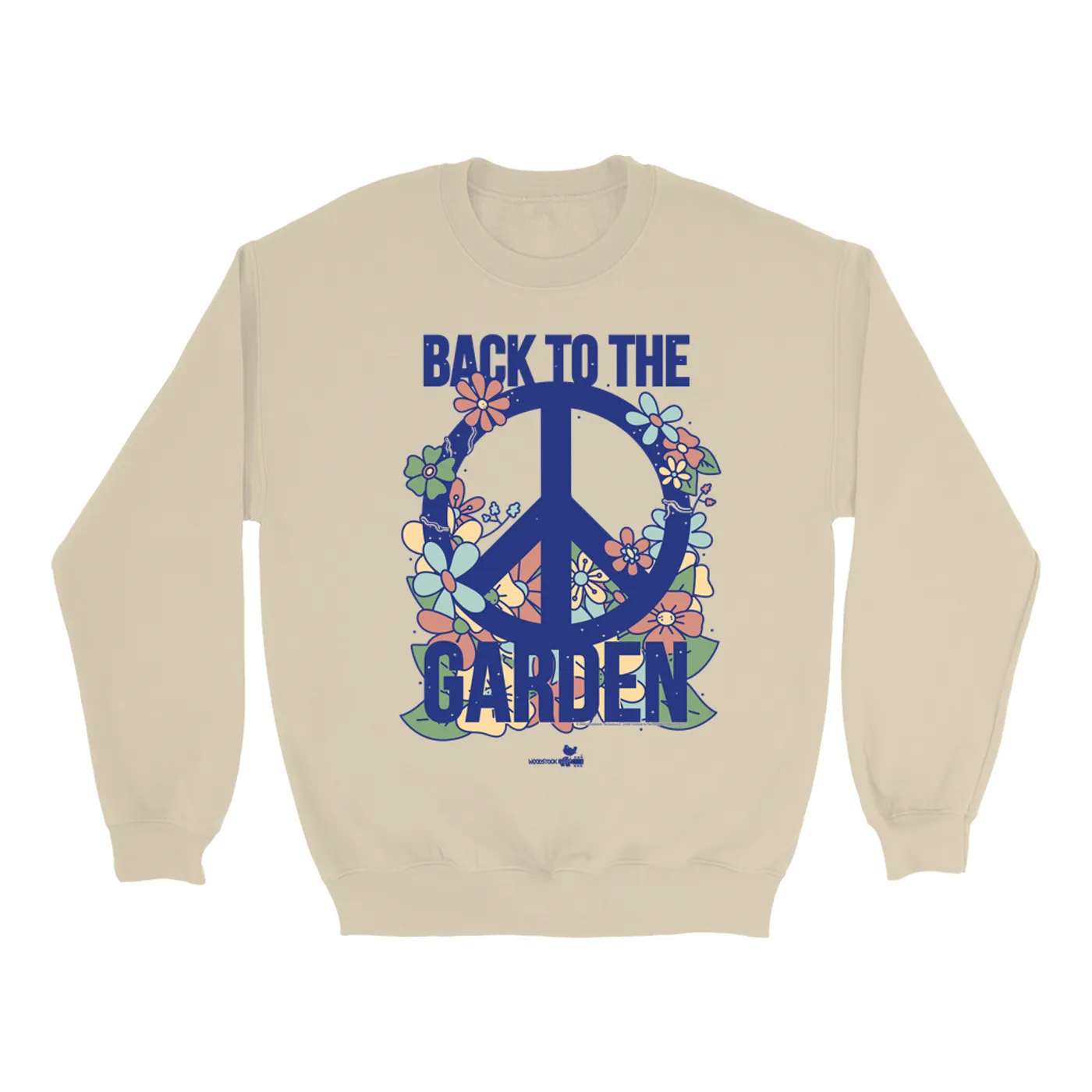 Woodstock Sweatshirt | Back To The Garden Flower Garden Woodstock Sweatshirt