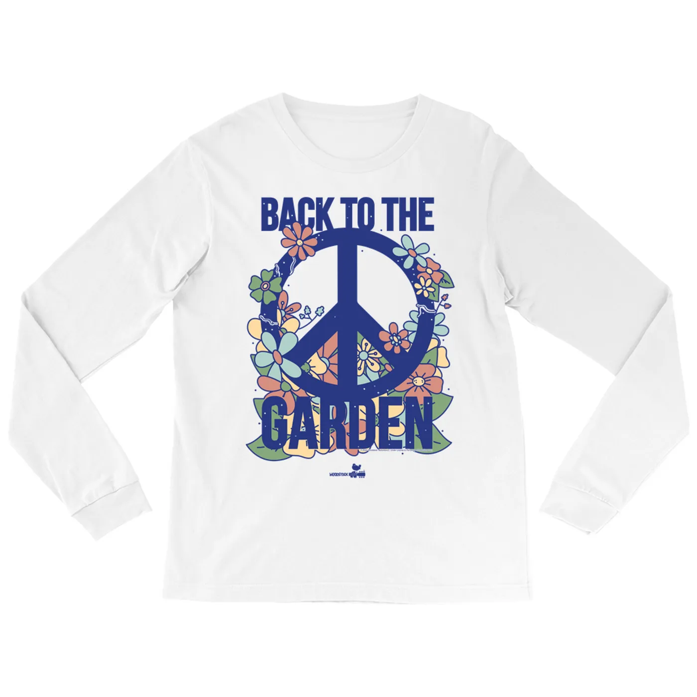 Woodstock Long Sleeve Shirt | Back To The Garden Flower Garden Woodstock Shirt