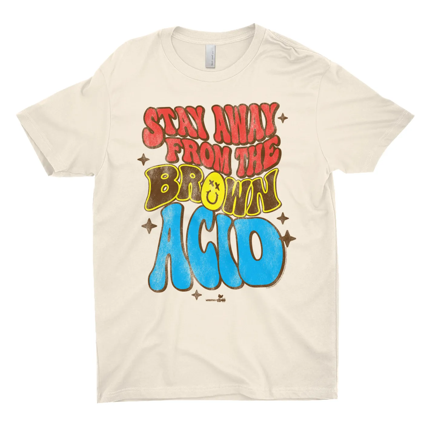 Woodstock T-Shirt | Stay Away From The Brown Acid Distressed Woodstock Light Shirt