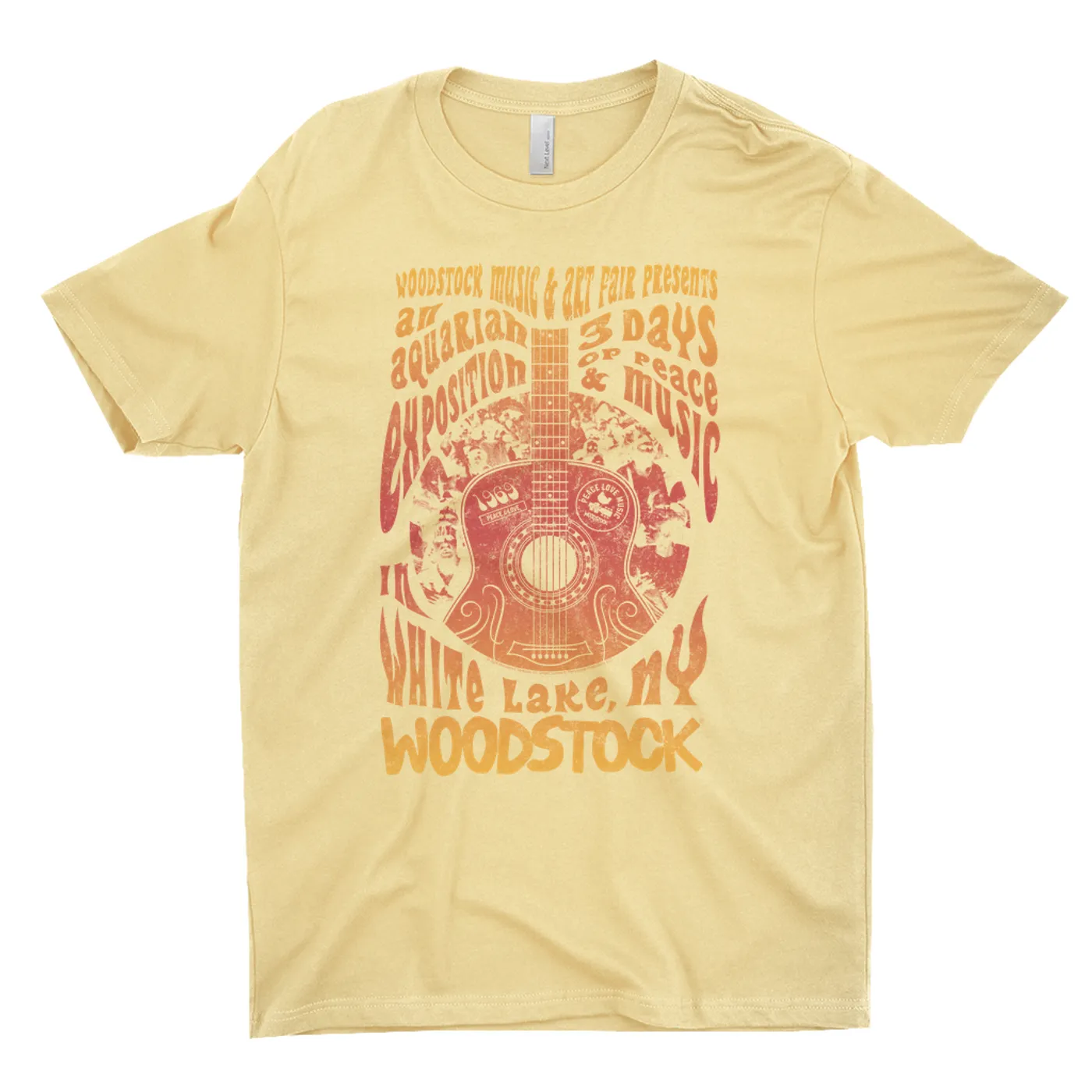 Woodstock T-Shirt | Music & Art Fair Flyer Image Ombre (Merchbar Exclusive) Woodstock Light Shirt