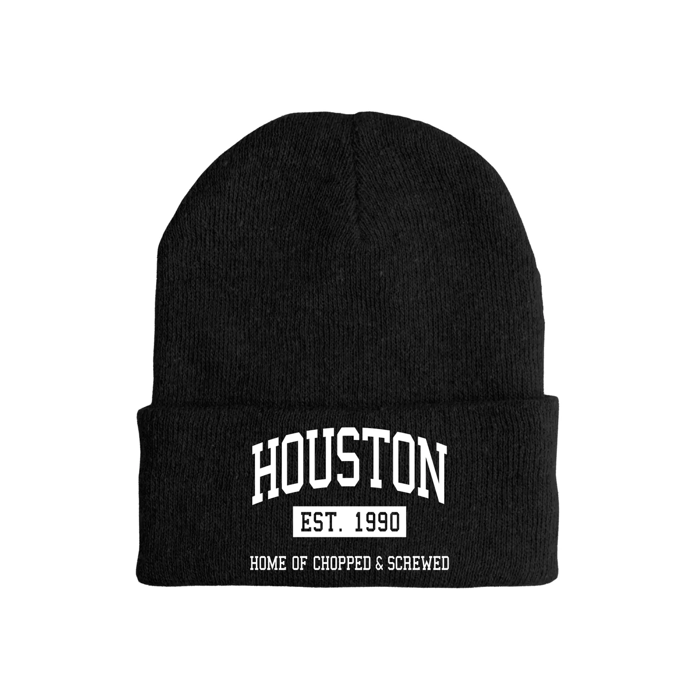 Merchbar Music Life Music Life Hat | Houston Home of Chopped & Screwed Est. 1990 Music Life Beanie Hat