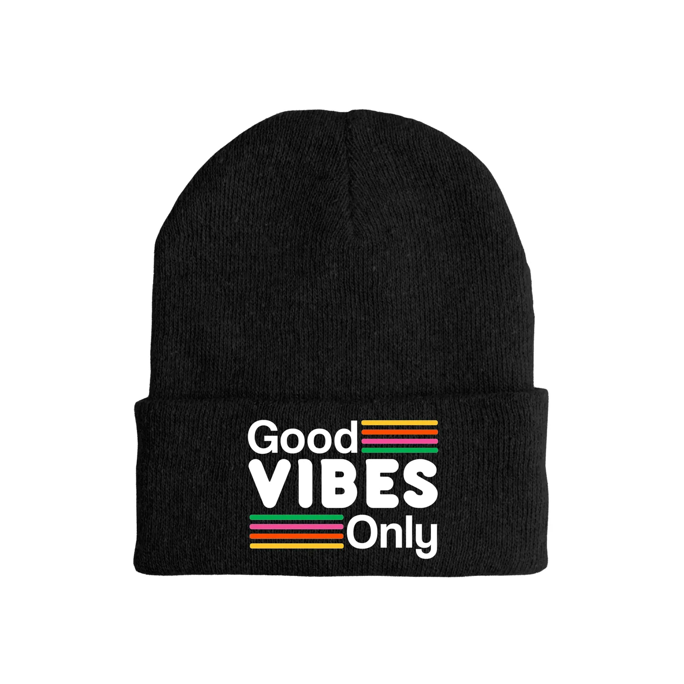 Merchbar Music Life Music Life Hat | Good Vibes Only Music Life Beanie Hat
