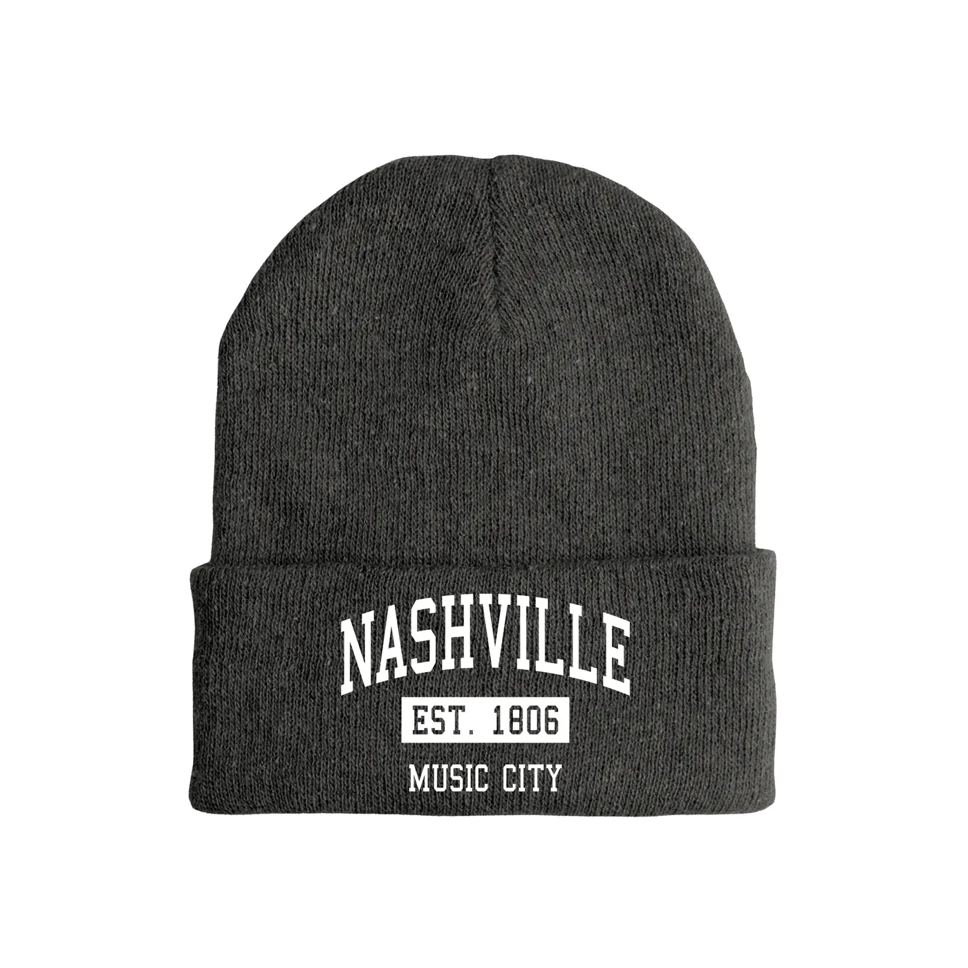 Merchbar Music Life Music Life Hat | Nashville Music City Est. 1806 Music Life Beanie Hat