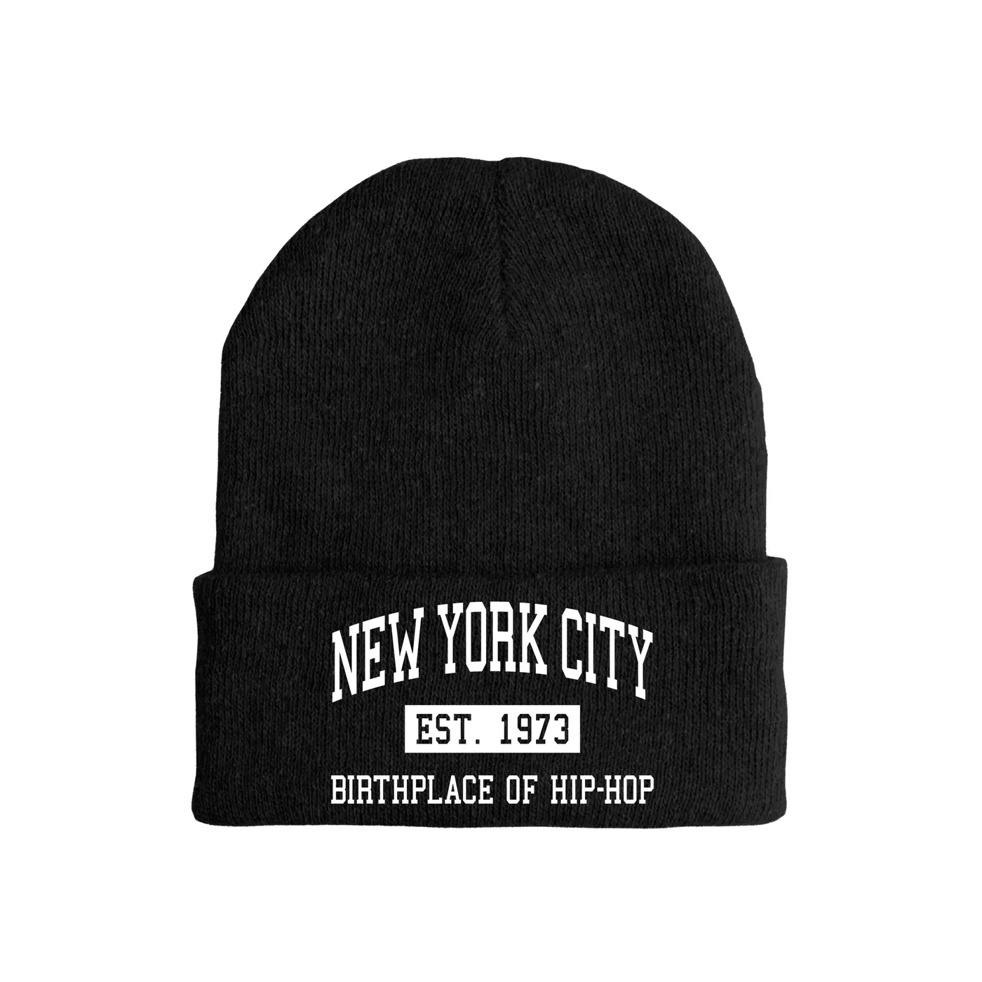 Merchbar Music Life Music Life Hat | New York City Birthplace of Hip Hop Est. 1973 Music Life Beanie Hat
