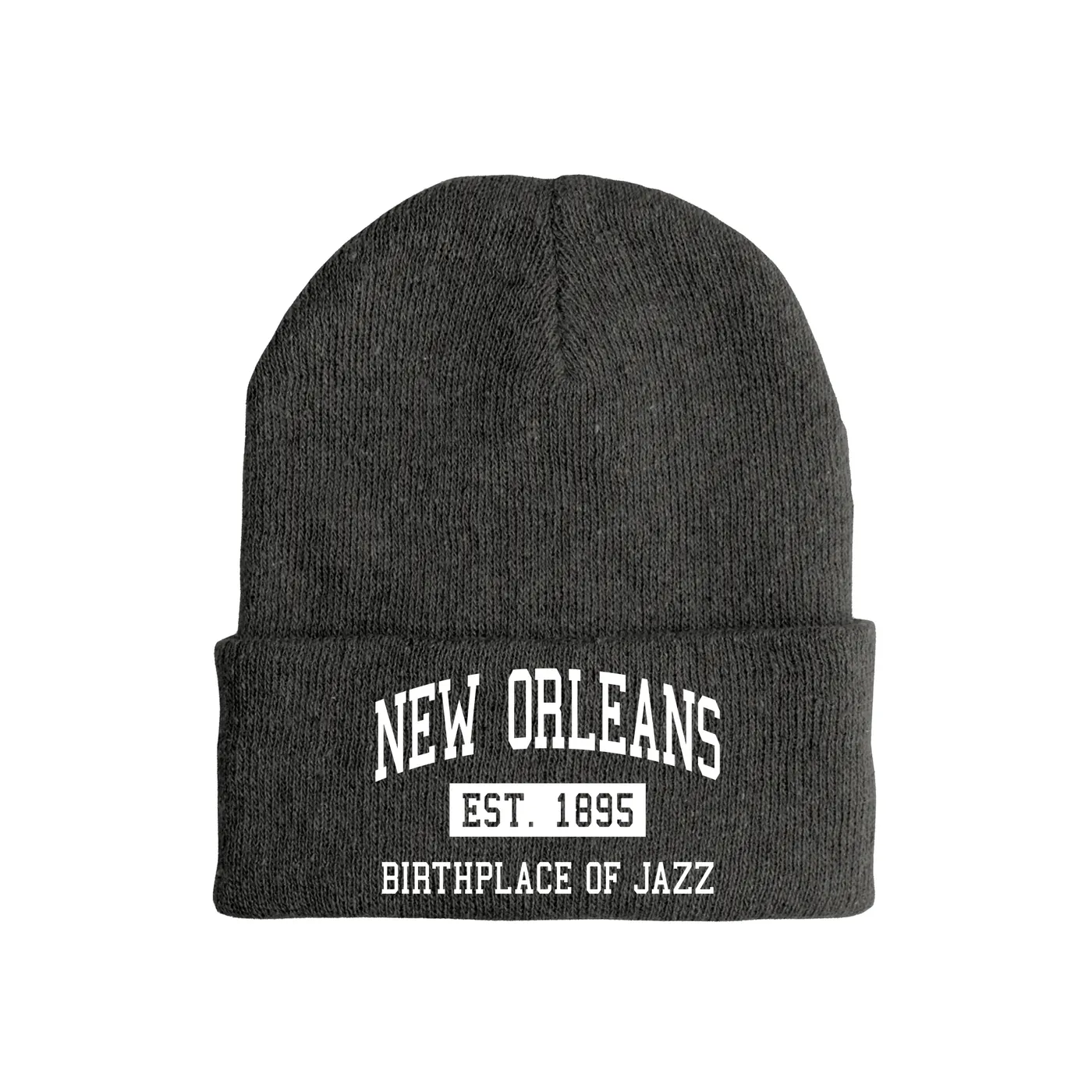 Merchbar Music Life Music Life Hat | New Orleans Birthplace of Jazz Est. 1895 Music Life Beanie Hat