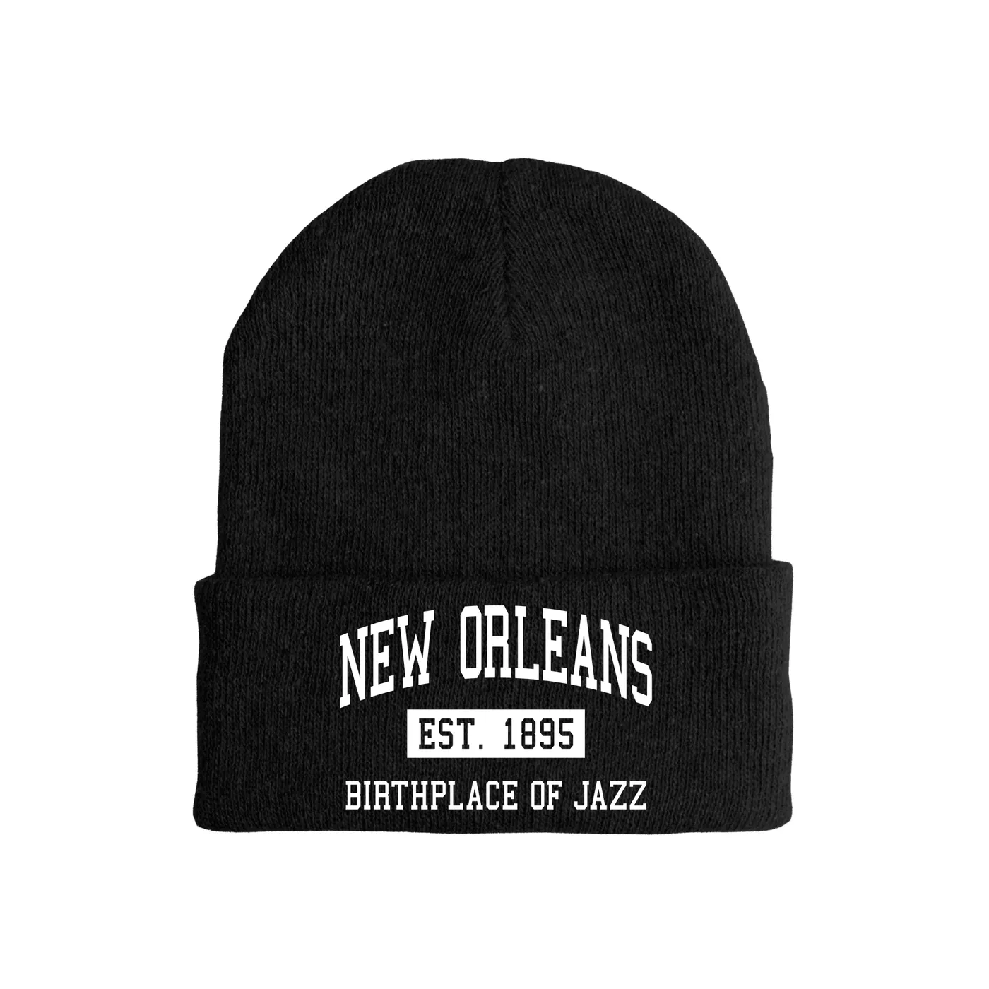 Merchbar Music Life Music Life Hat | New Orleans Birthplace of Jazz Est. 1895 Music Life Beanie Hat