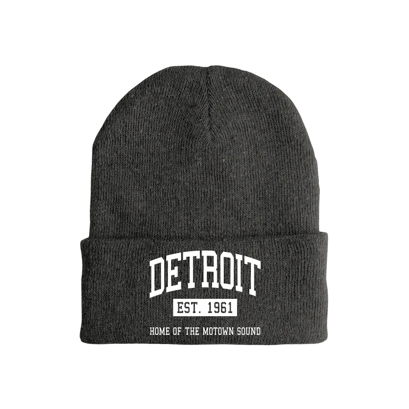 Merchbar Music Life Music Life Hat | Detroit Home of the Motown Sound Est. 1961 Music Life Beanie Hat