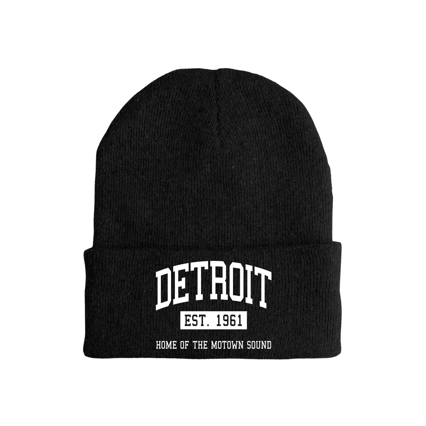 Merchbar Music Life Music Life Hat | Detroit Home of the Motown Sound Est. 1961 Music Life Beanie Hat