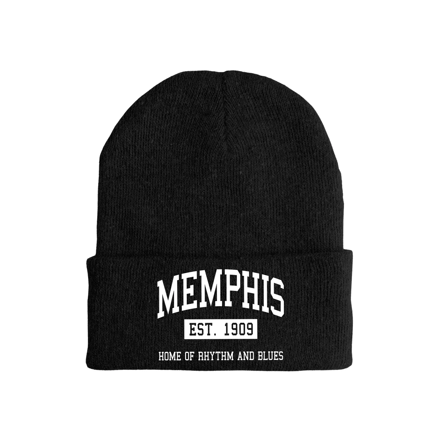 Merchbar Music Life Music Life Hat | Memphis Home of Rhythm and Blues Est. 1909 Music Life Beanie Hat