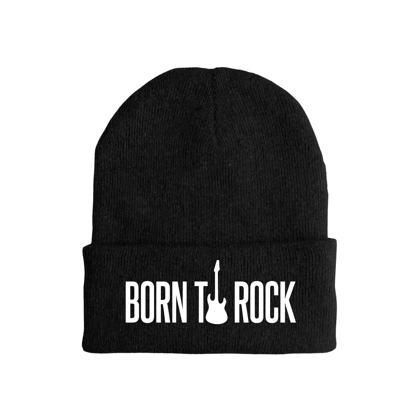 Merchbar Music Life Music Life Hat | Born To Rock Music Life Beanie Hat