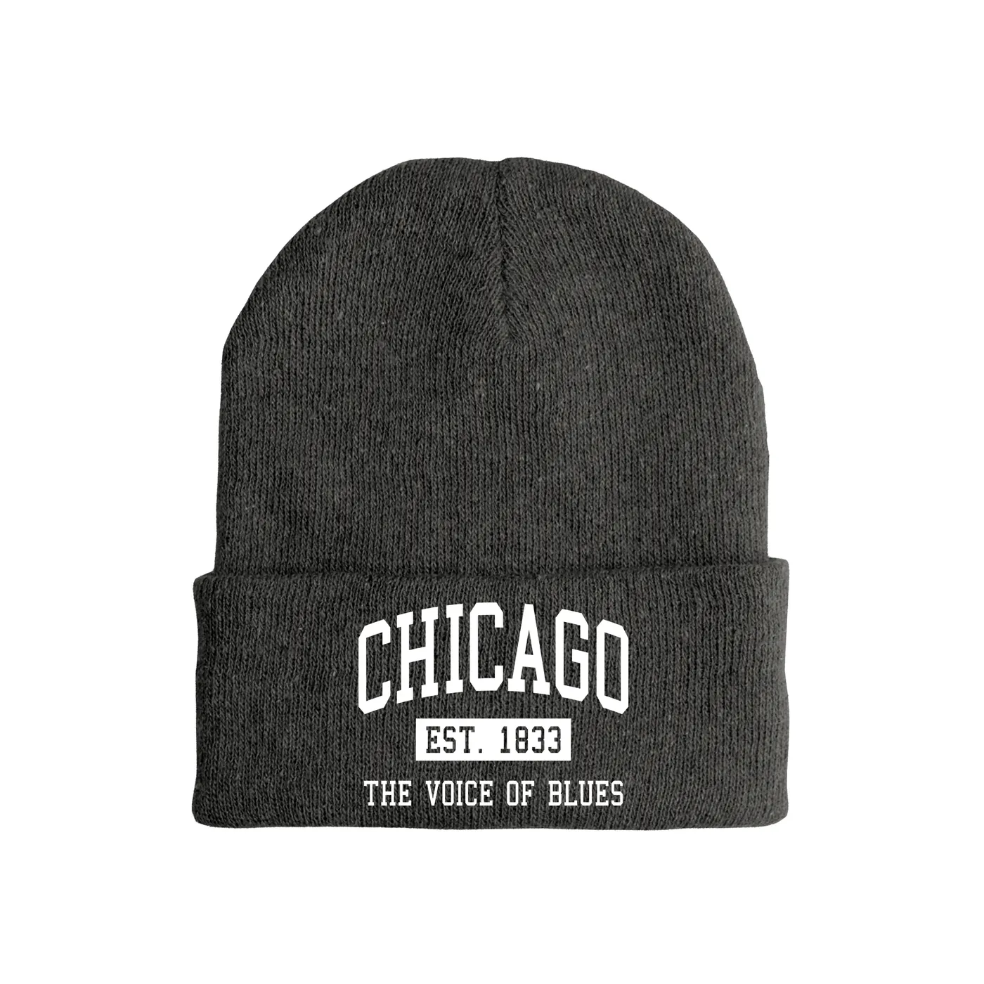 Merchbar Music Life Music Life Hat | Chicago Voice of Blues Est. 1833 Music Life Beanie Hat