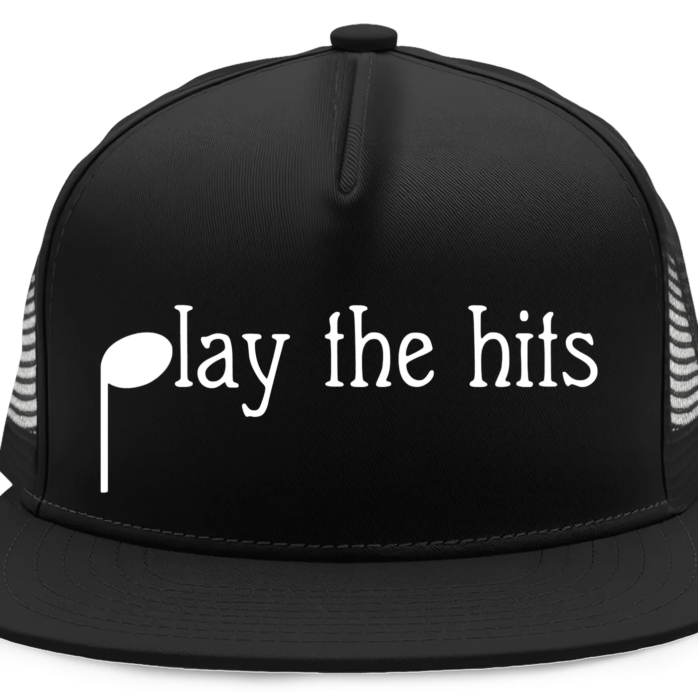 Merchbar Music Life Music Life Hat | Play the Hits Music Note Music Life Trucker Hat