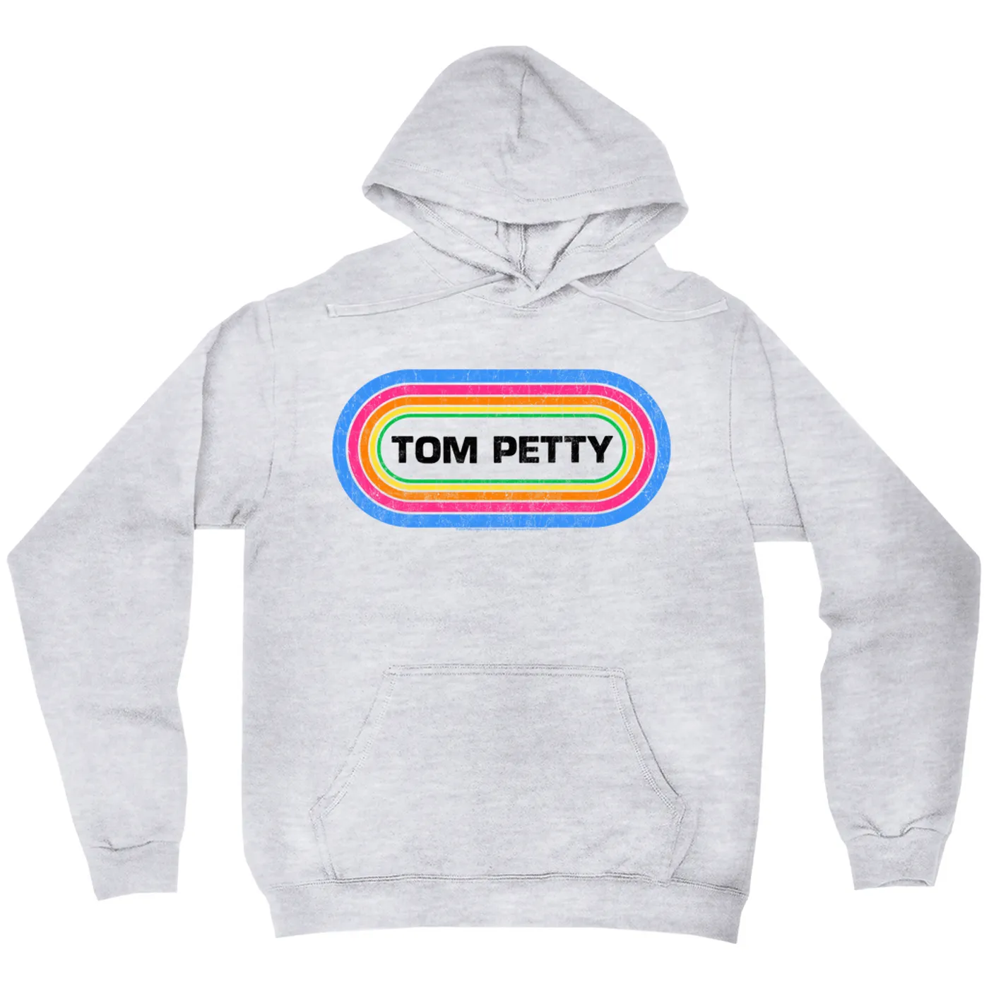 Tom Petty and the Heartbreakers Hoodie | Tom Petty Colorful Retro Logo Distressed Tom Petty Hoodie