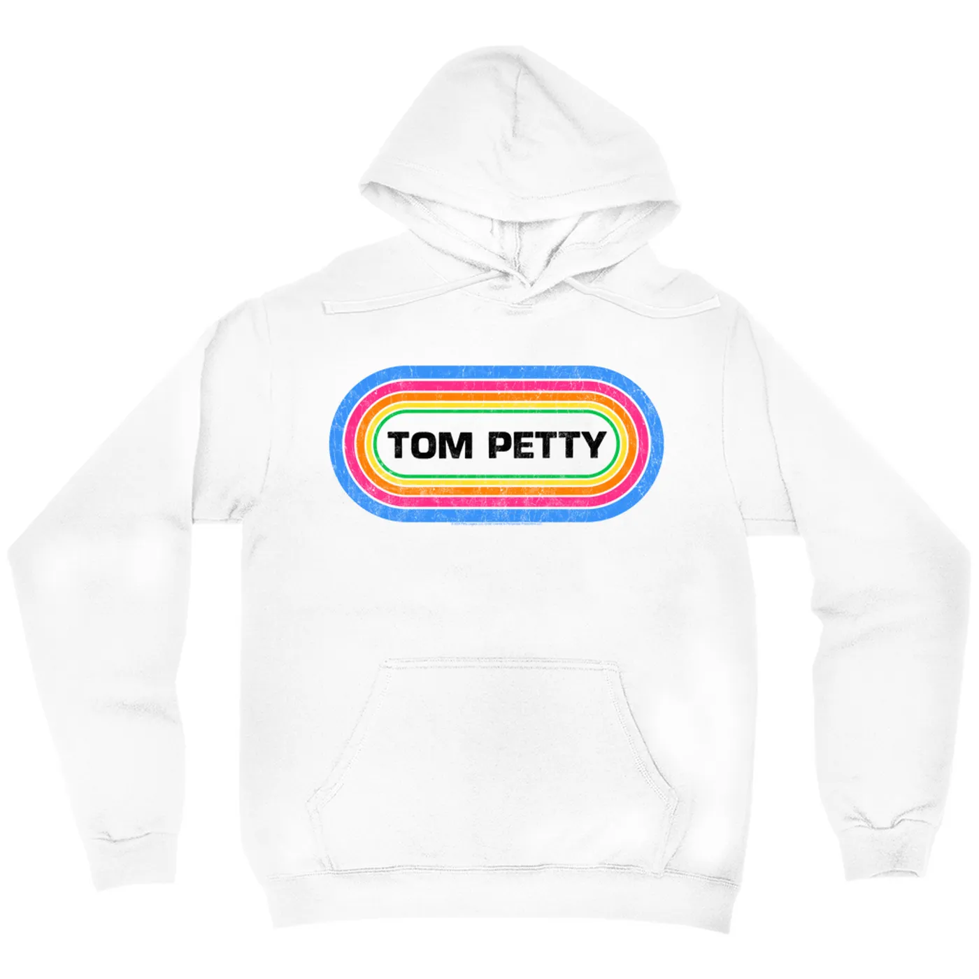Tom Petty and the Heartbreakers Hoodie | Tom Petty Colorful Retro Logo Distressed Tom Petty Hoodie