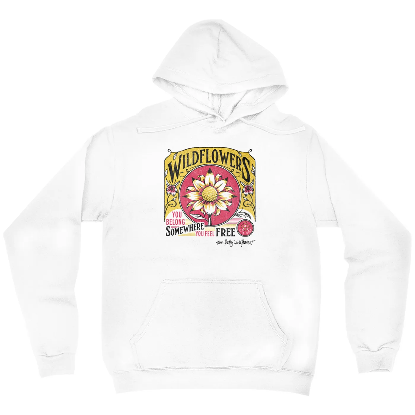 Tom Petty and the Heartbreakers Hoodie | Wildflowers Cover Art Tom Petty Hoodie