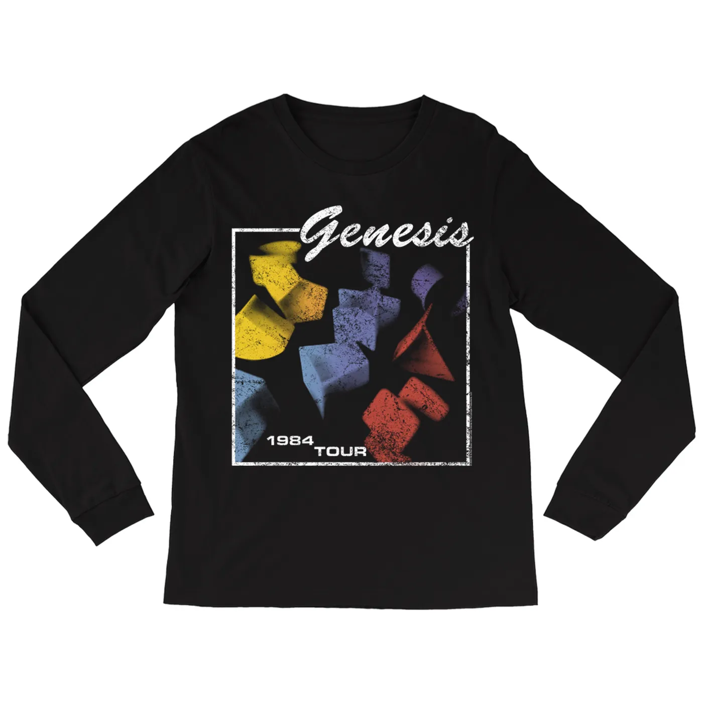 Genesis Long Sleeve Shirt | In Concert 1984 Tour Distressed Genesis Shirt