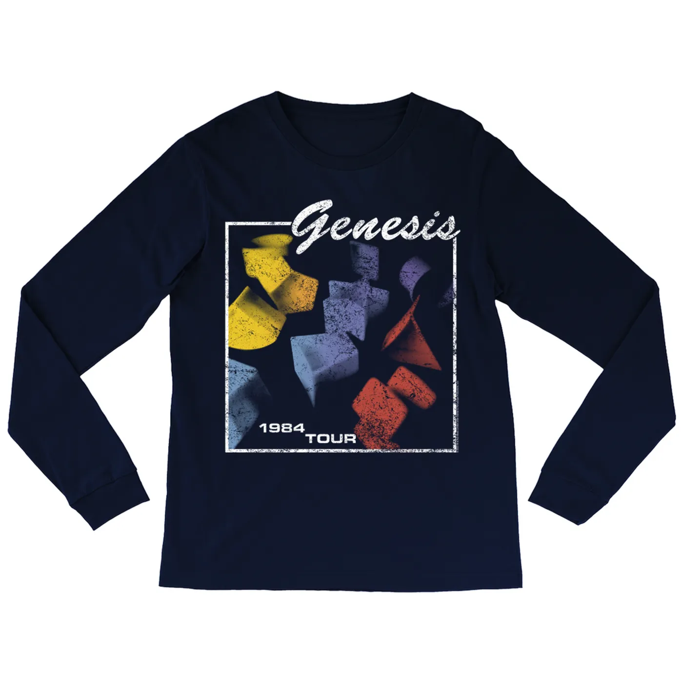 Genesis Long Sleeve Shirt | In Concert 1984 Tour Distressed Genesis Shirt