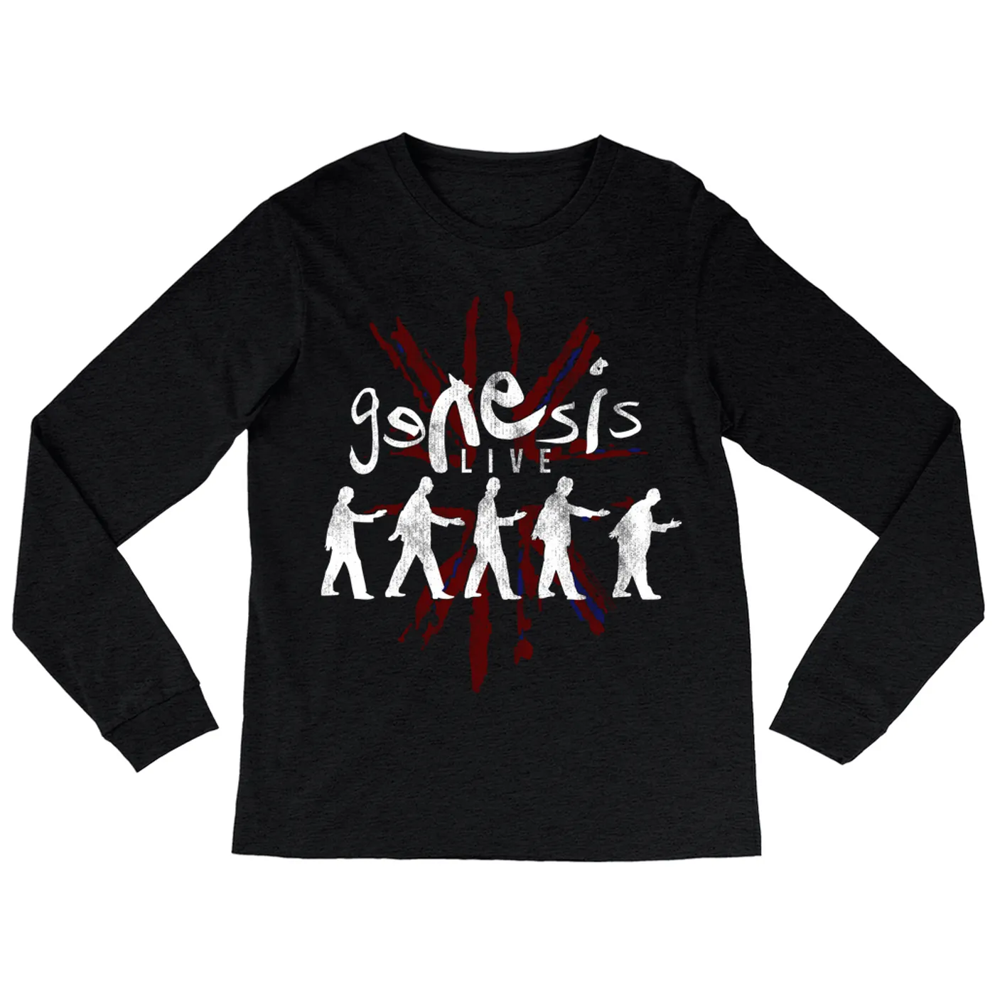 Genesis Long Sleeve Shirt | Live In The UK Distressed Genesis Shirt