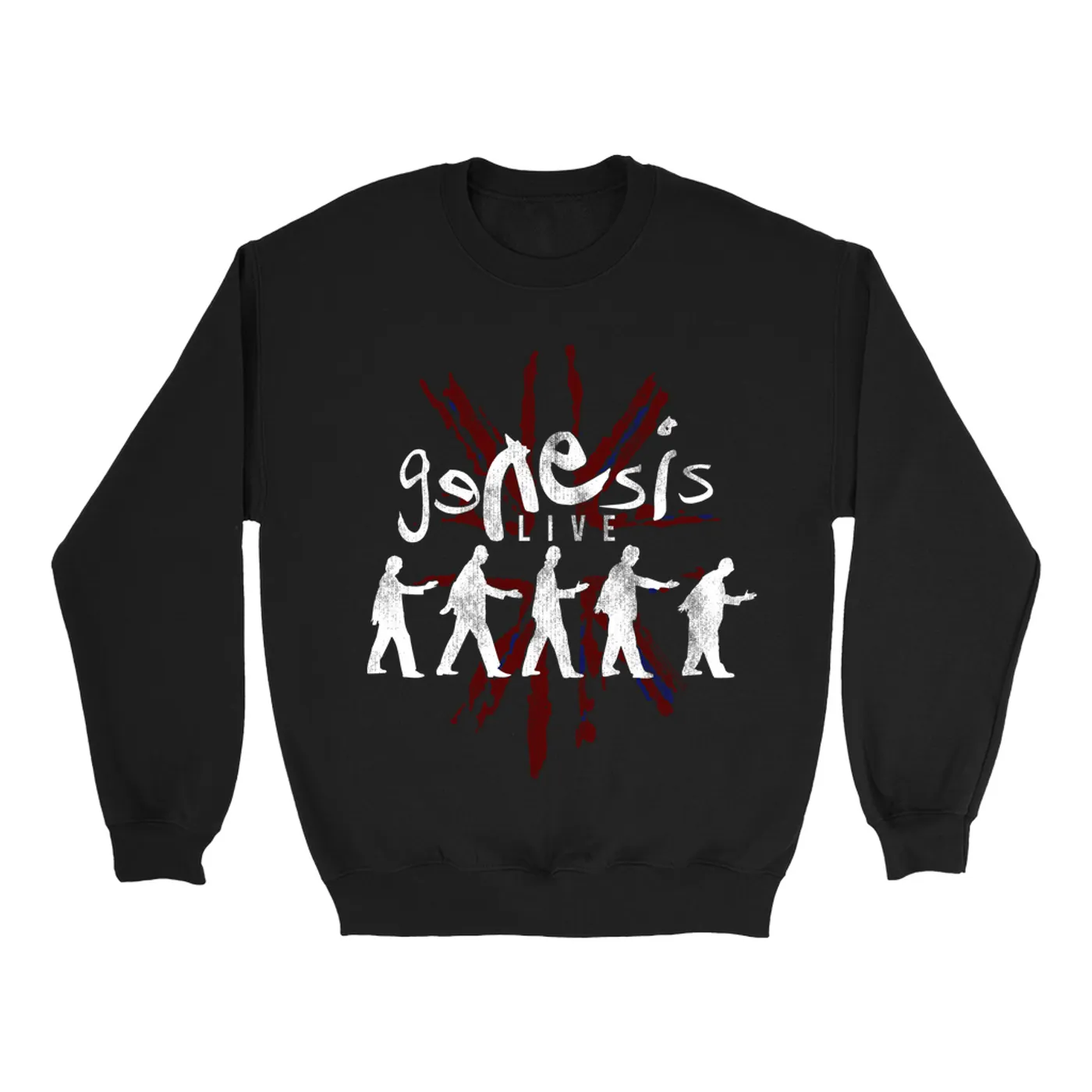 Genesis Sweatshirt | Live In The UK Distressed Genesis Sweatshirt